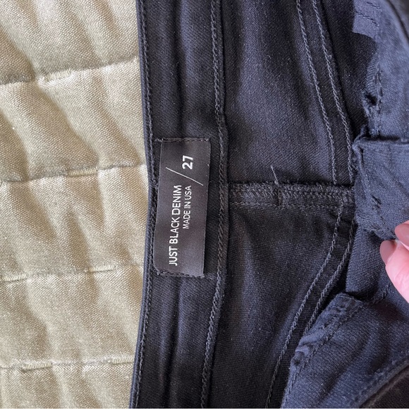 Just black denim flare split size 27 - Picture 2 of 4